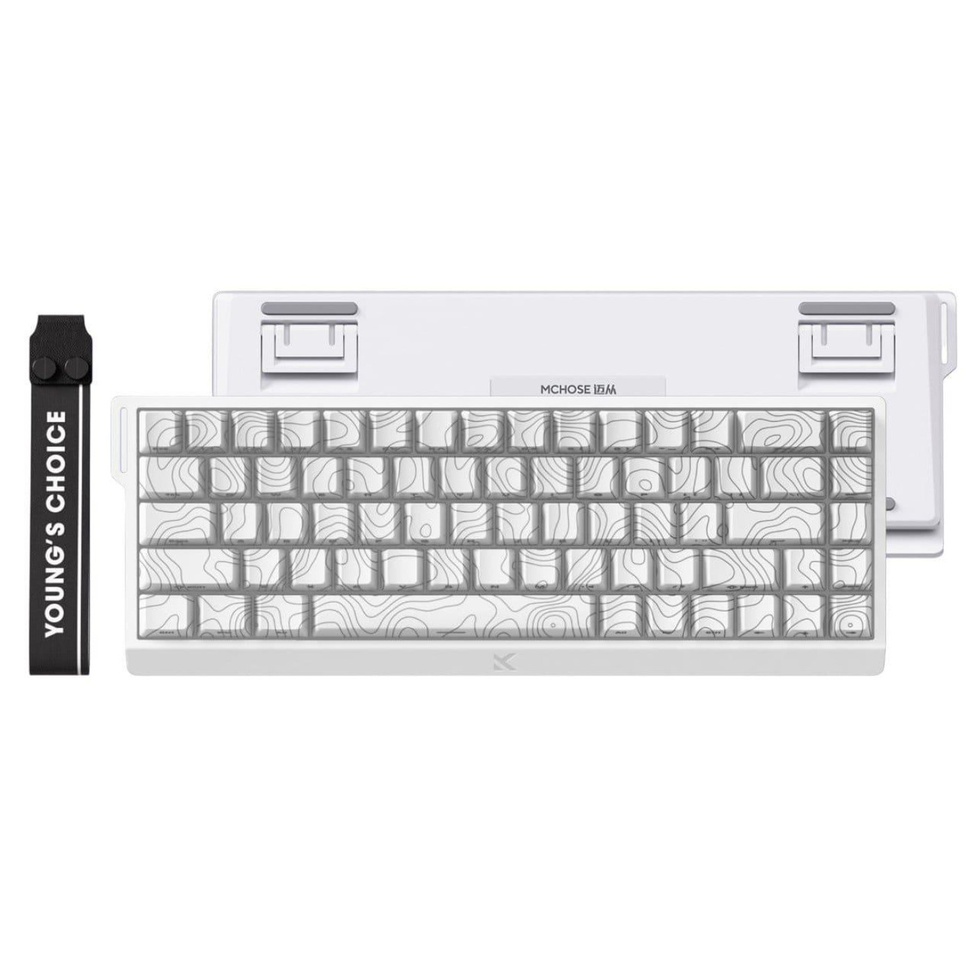Клавиатура MCHOSE Ace 68 RGB TTC Dragon Lord Magetic Switch (MC-ACE68-32) White Topographic (G-000003845)