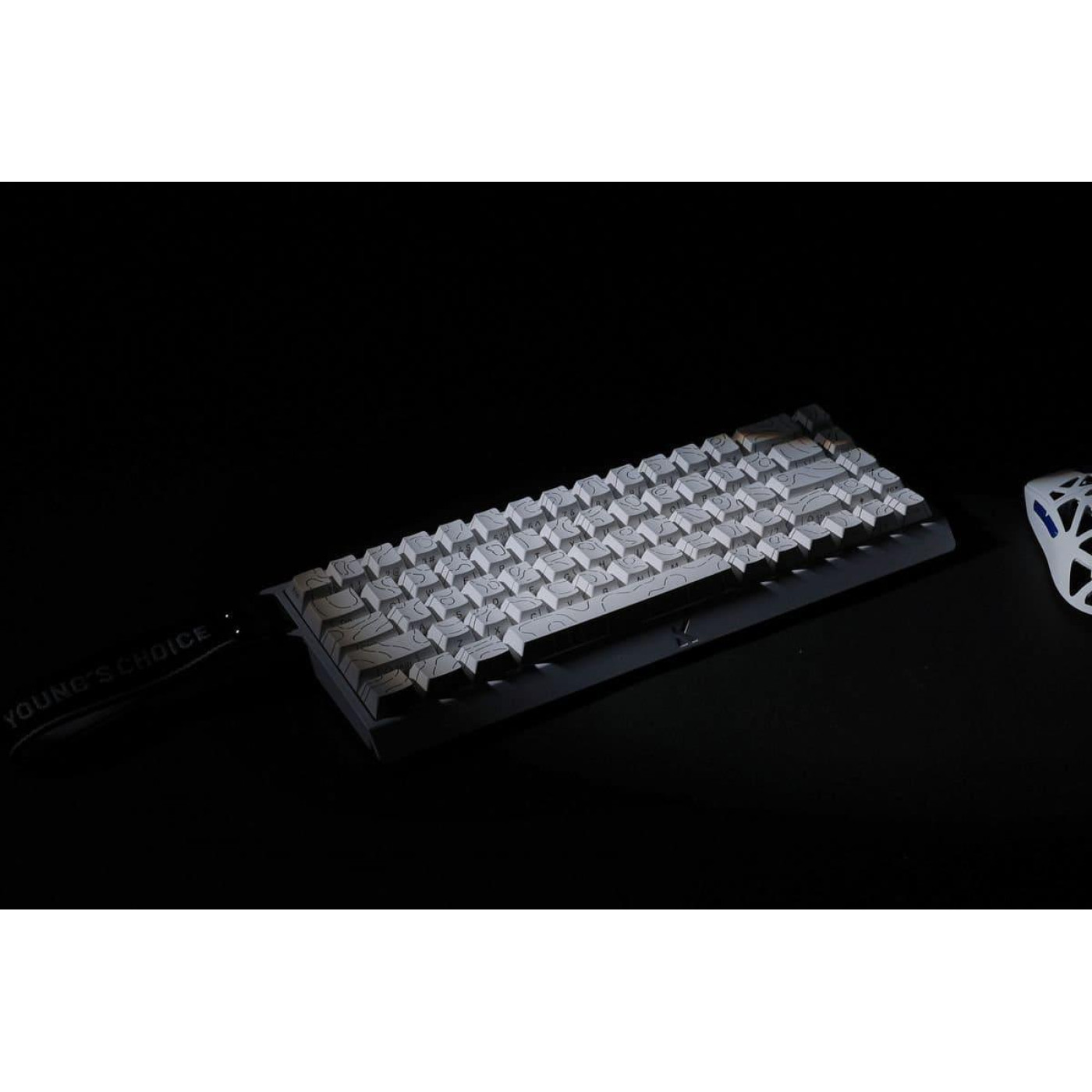 Клавиатура MCHOSE Ace 68 RGB TTC Dragon Lord Magetic Switch (MC-ACE68-32) White Topographic (G-000003845)