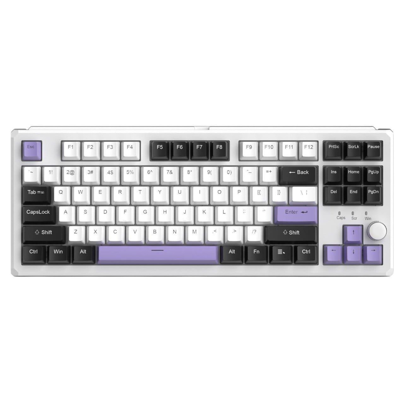 Клавиатура MageGee SKY 87 RGB Ivory White Switch Wireless (6971969728486-UA) Ice Purple (G-000003959)