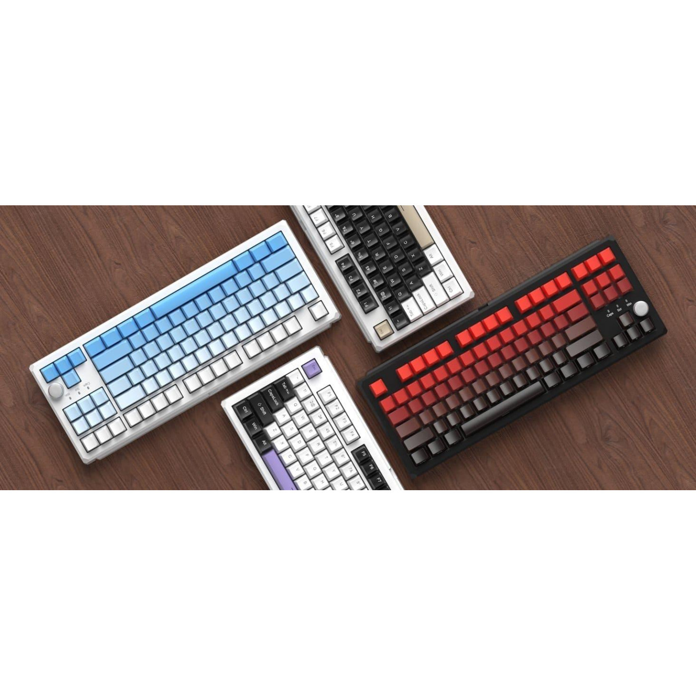 Клавиатура MageGee SKY 87 RGB Ivory White Switch Wireless (6971969728486-UA) Ice Purple (G-000003959)