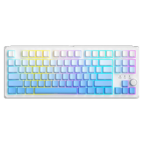 Клавіатура MageGee SKY 87 RGB Blue Whale Switch Wireless (6971969728509) White/Blue Gradient (G-000003958)
