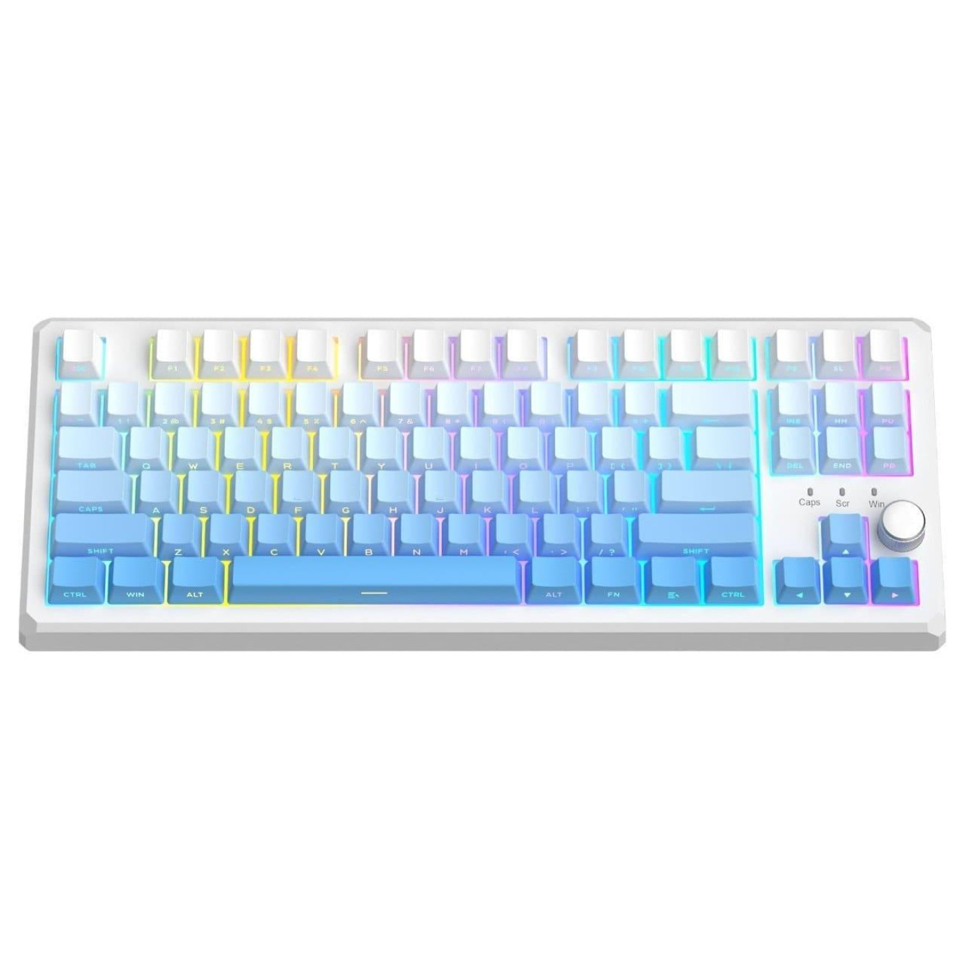 Клавиатура MageGee SKY 87 RGB Blue Whale Switch Wireless (6971969728509) White/Blue Gradient (G-000003958)