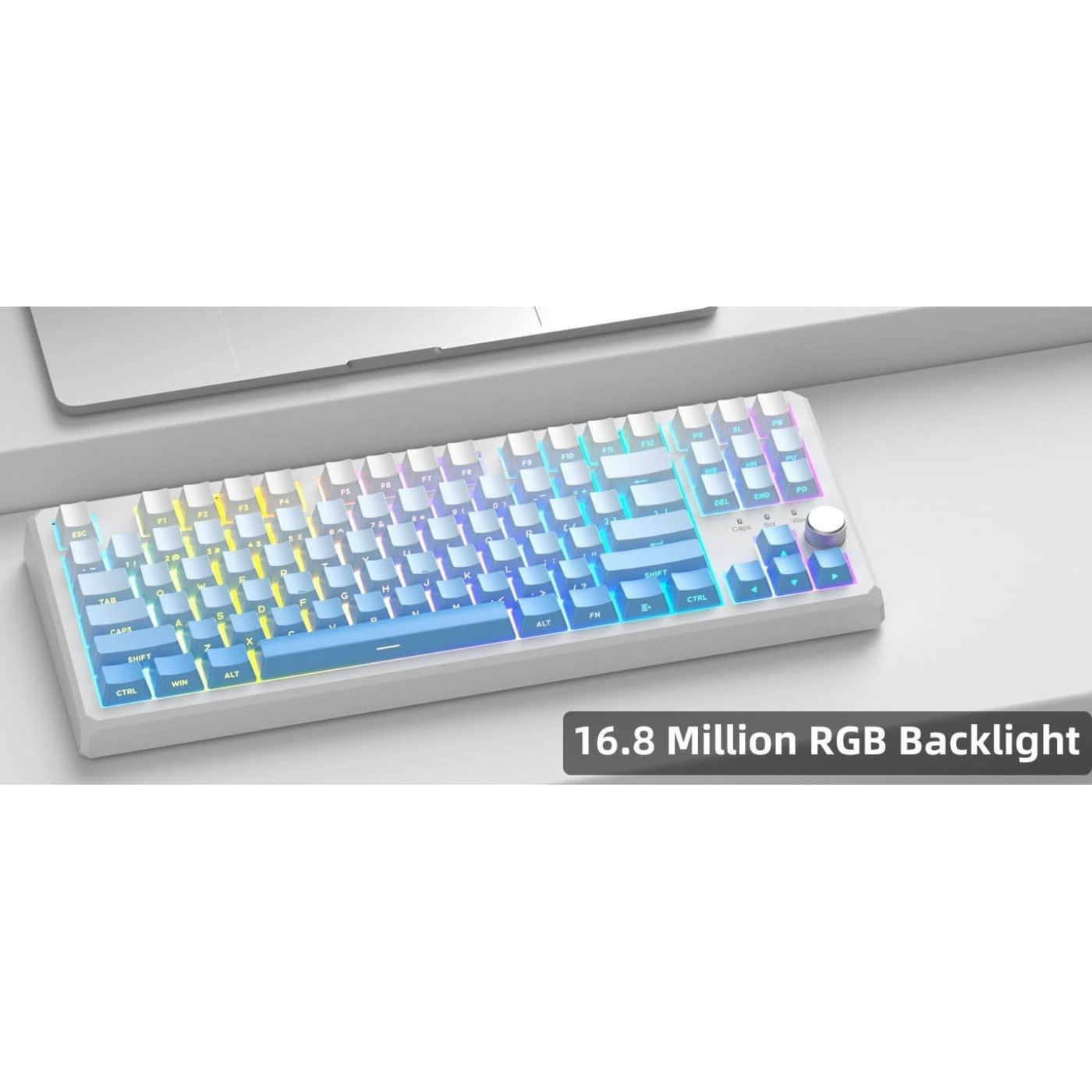 Клавиатура MageGee SKY 87 RGB Blue Whale Switch Wireless (6971969728509) White/Blue Gradient (G-000003958)