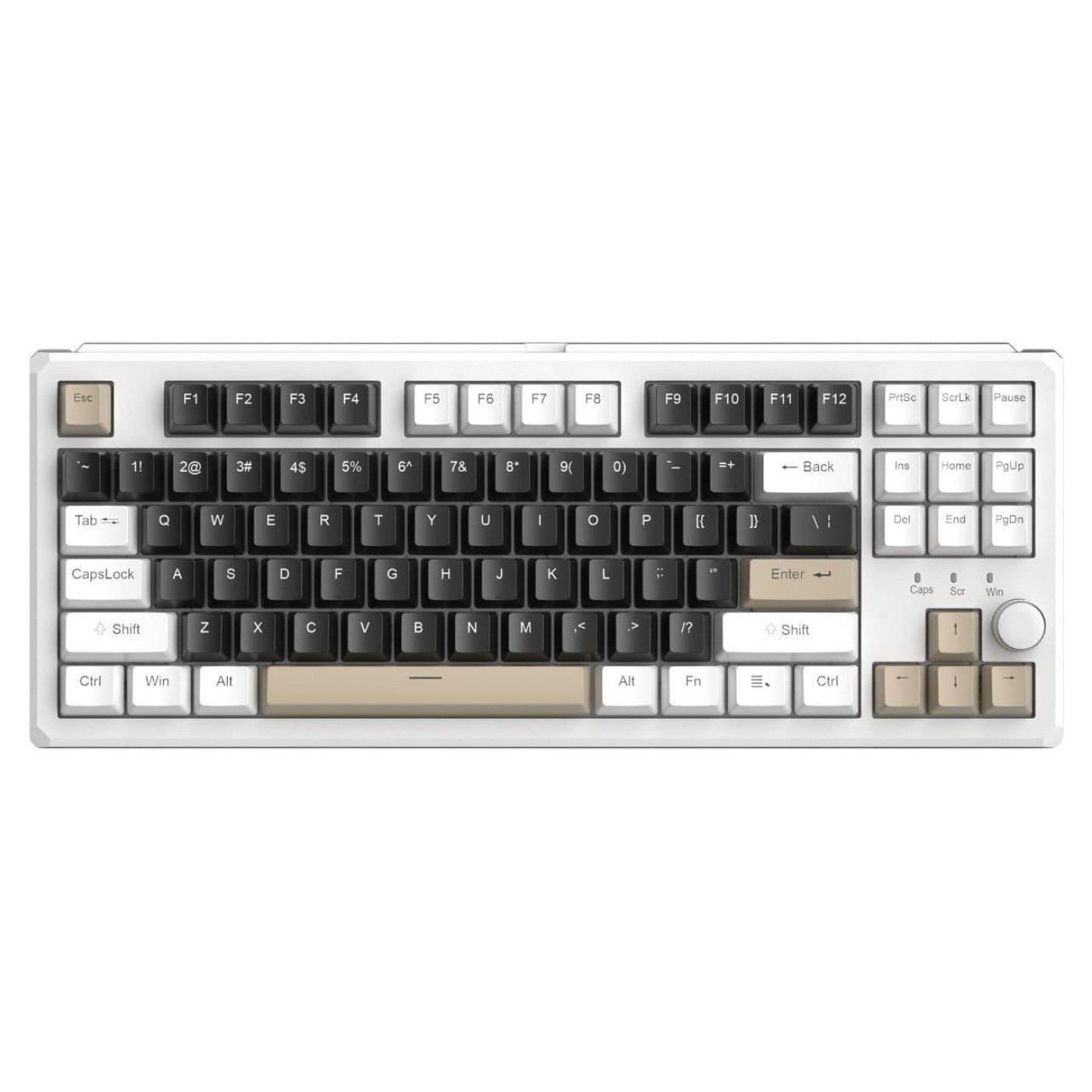 Клавиатура MageGee SKY 87 RGB Blue Whale Switch Wireless (6971969728493-UA) Mocha Brown (G-000003957)
