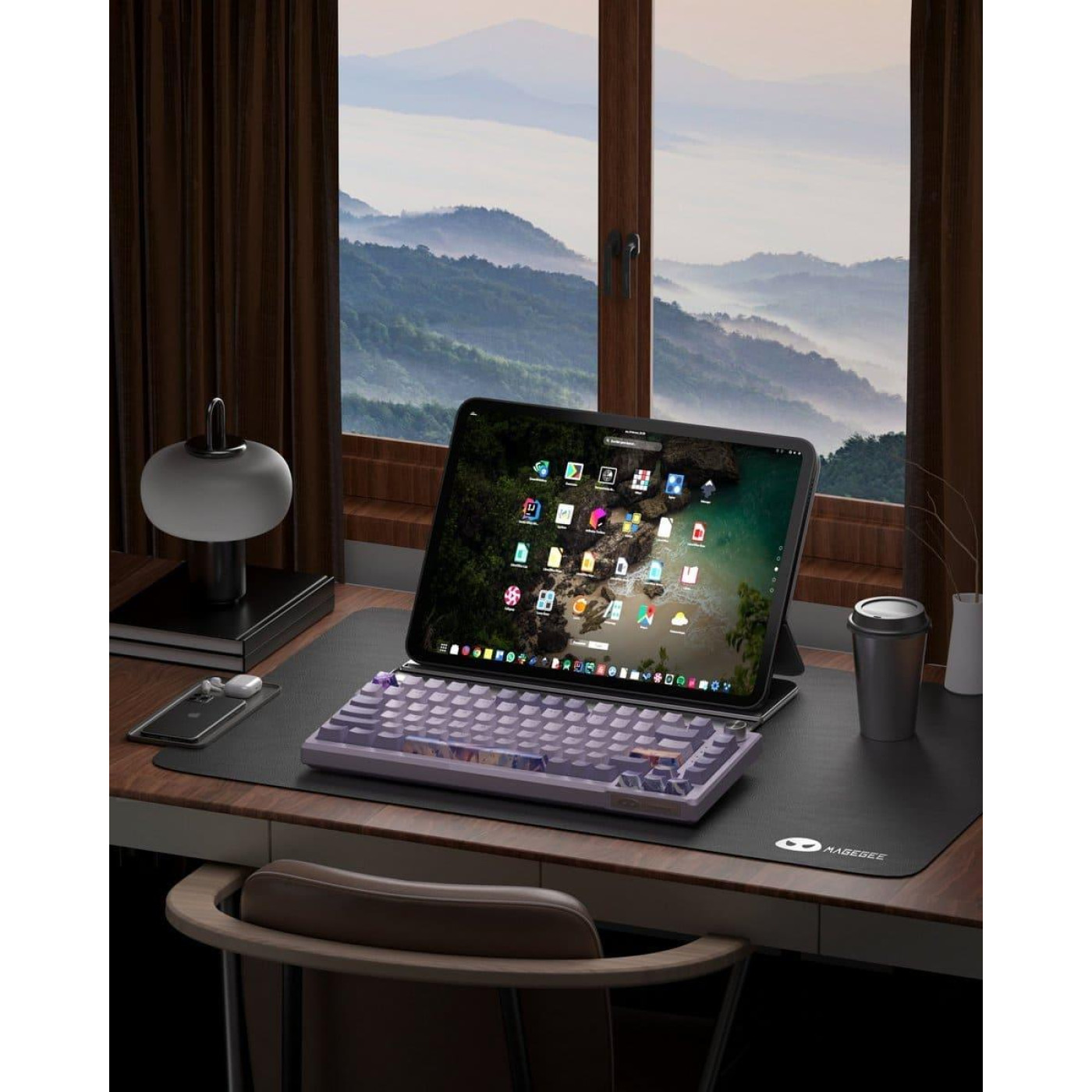 Клавиатура MageGee SKY 81 RGB Violet Switch Wireless (6971969728165-UA) Violet (G-000003956)