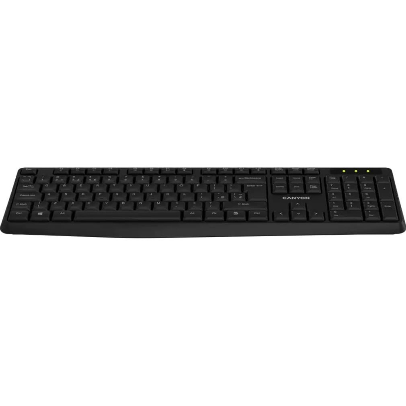 Клавіатура Canyon KB-W01 Wireless Black (CNE-CKEYW01)