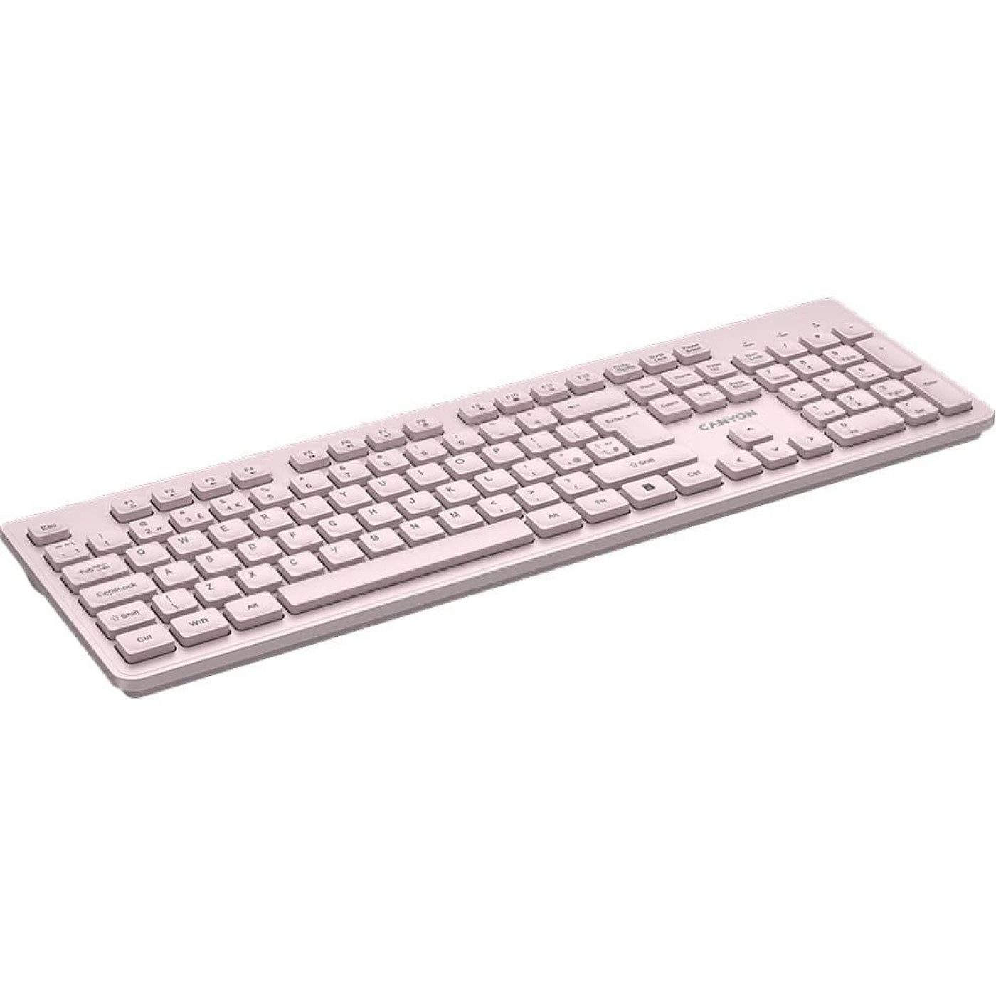 Клавіатура Canyon HKB-W01 UK/US AAA Wireless Beige (CNS-HKBW01BG)