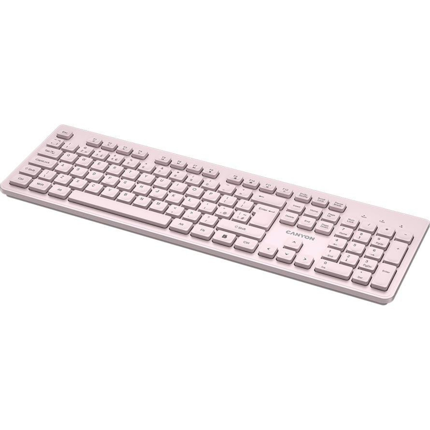 Клавіатура Canyon HKB-W01 UK/US AAA Wireless Beige (CNS-HKBW01BG)