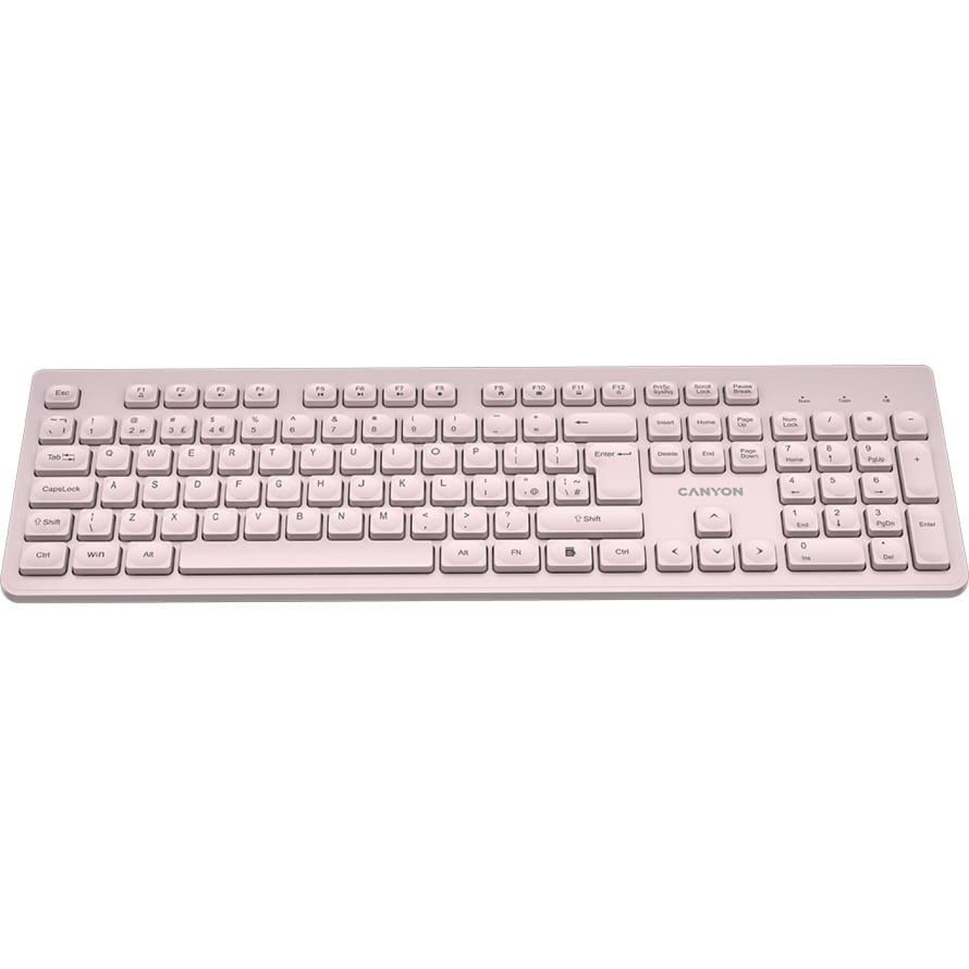 Клавіатура Canyon HKB-W01 UK/US AAA Wireless Beige (CNS-HKBW01BG)