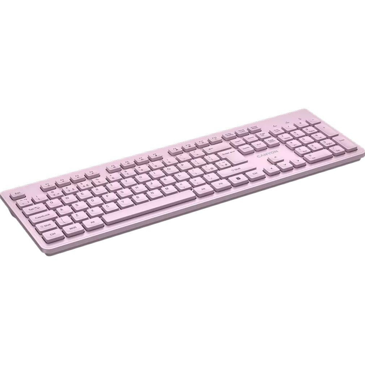 Клавіатура Canyon HKB-W01 UK/US AAA Wireless Pink (CNS-HKBW01P)