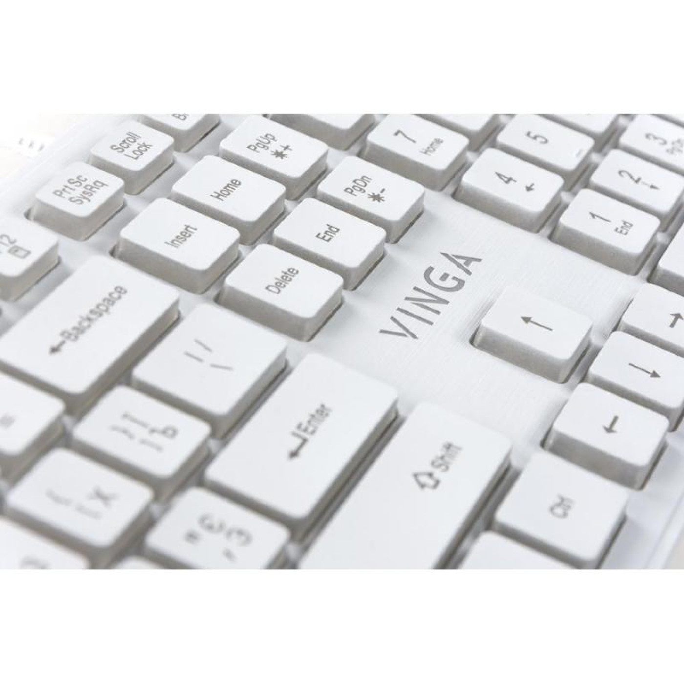 Клавіатура Vinga KB410 White (KB410 White)