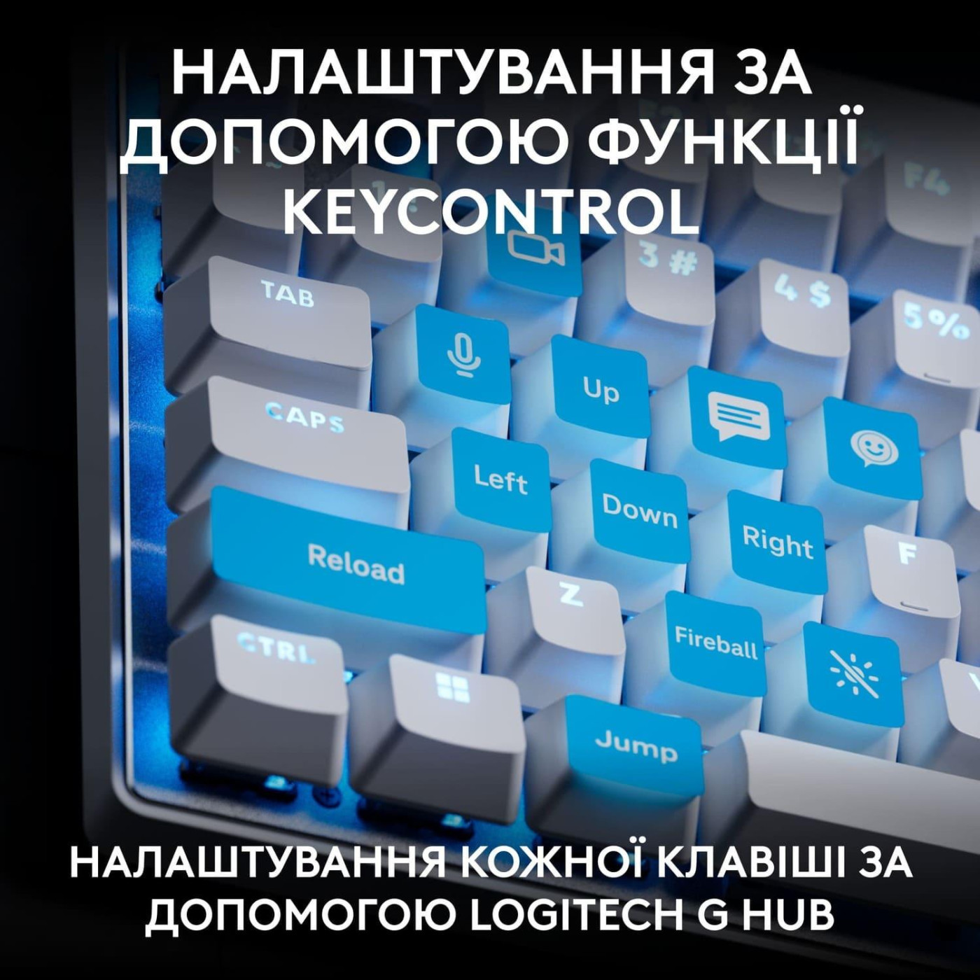 Клавиатура Logitech G PRO X TKL RAPID Gaming White (920-013242)