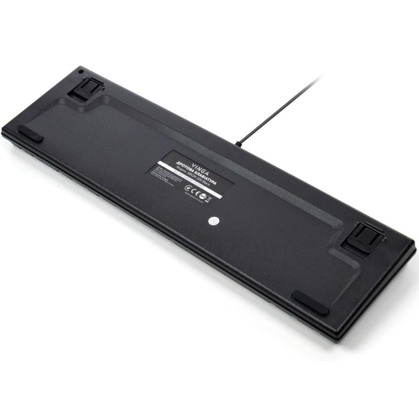 Клавіатура Vinga KBGM-100 LED Blue Switch USB Black (KBGM-100 Black)