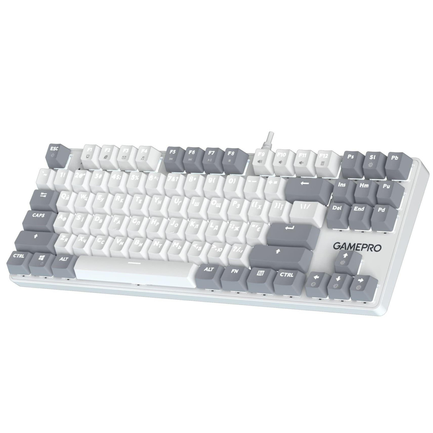 Клавиатура GamePro Genesis Metallic 87% Red switches (MK110W)