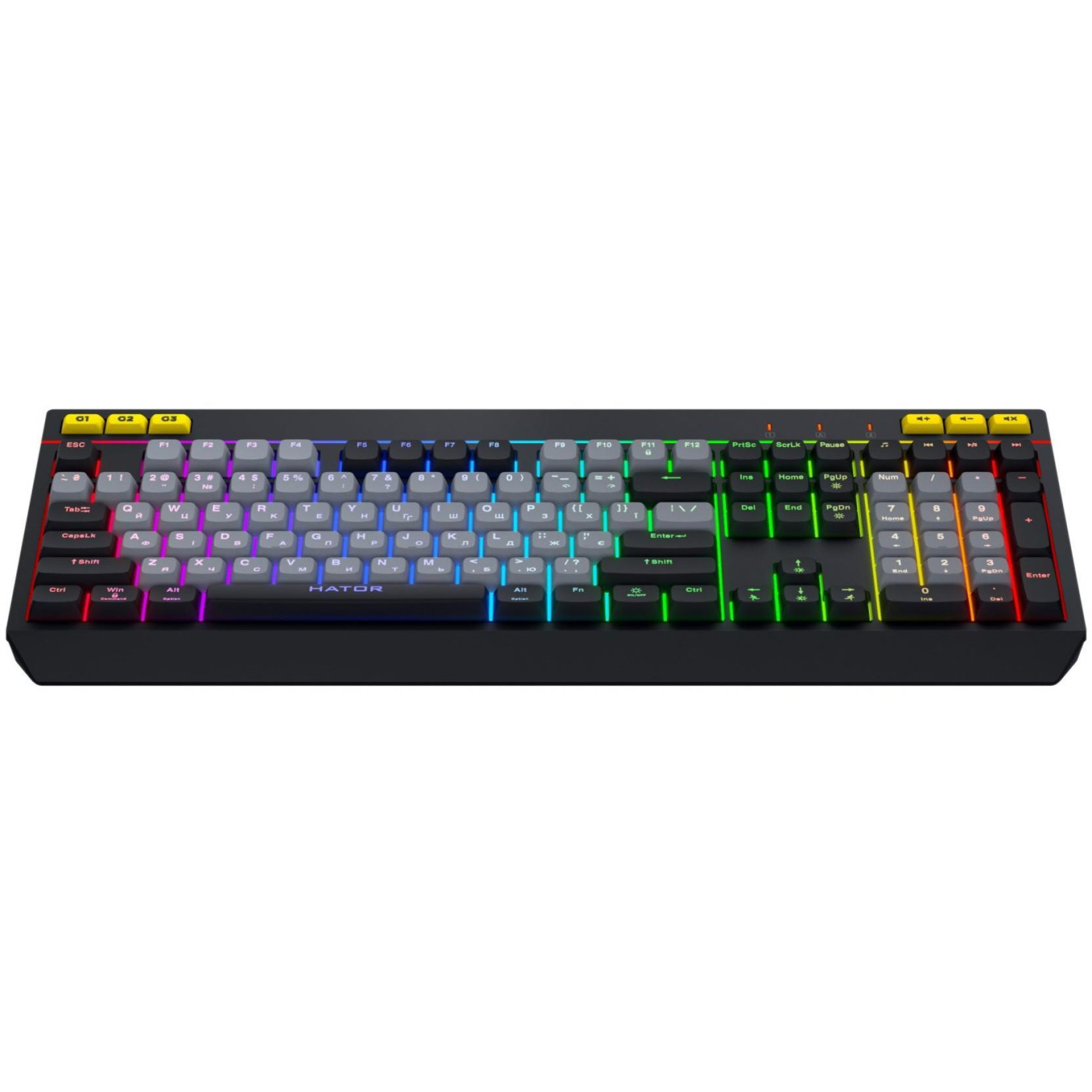 Клавіатура HATOR Icefall Black Grey (HTK401UA)