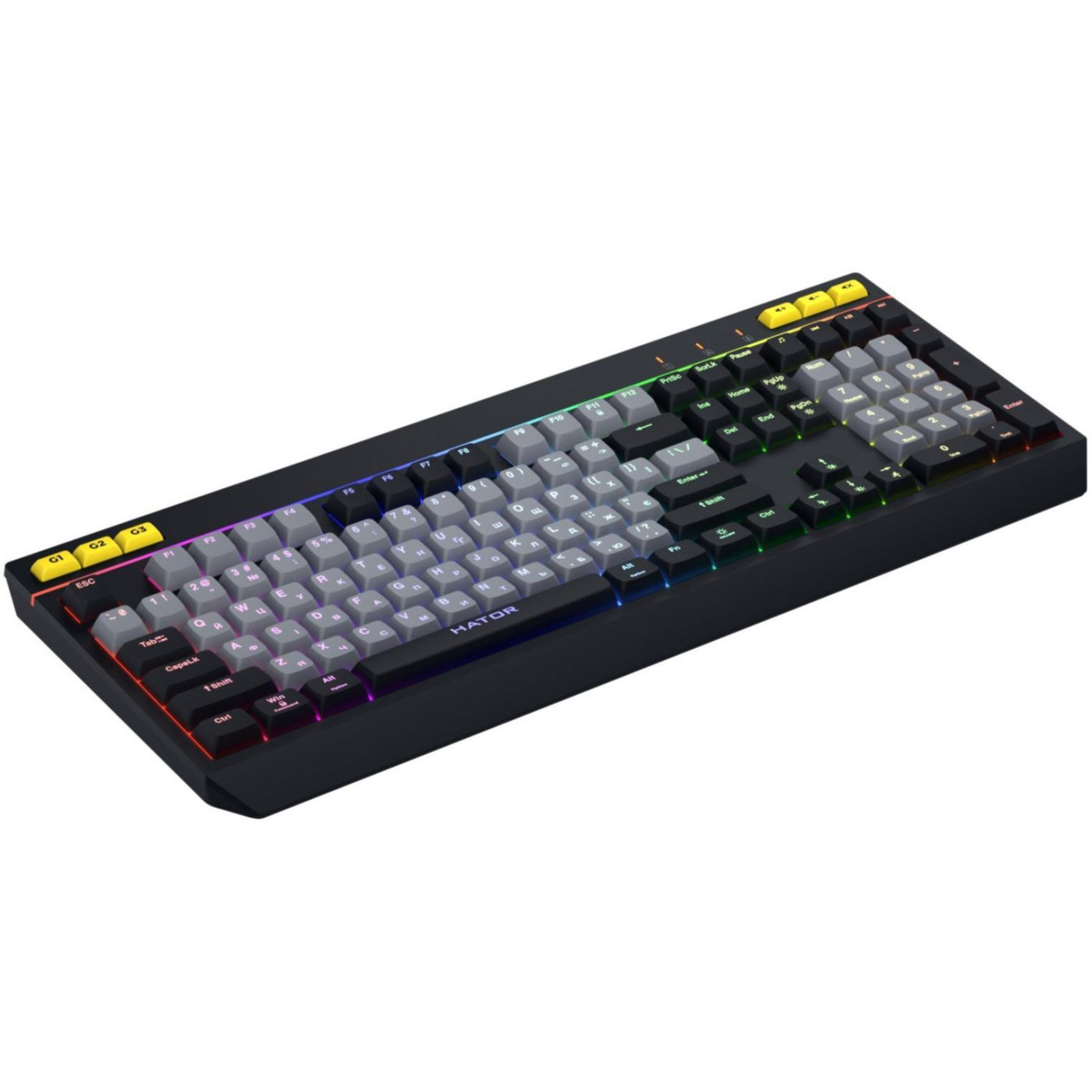 Клавіатура HATOR Icefall Black Grey (HTK401UA)