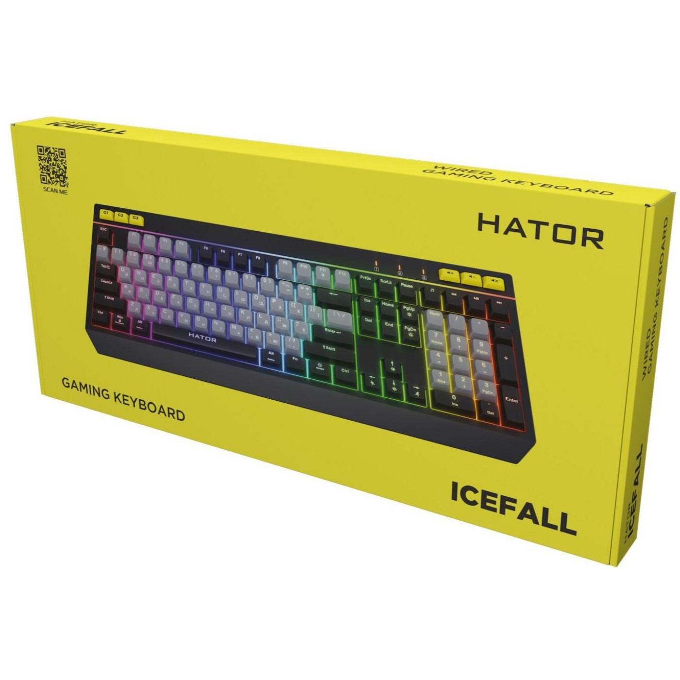 Клавіатура HATOR Icefall Black Grey (HTK401UA)