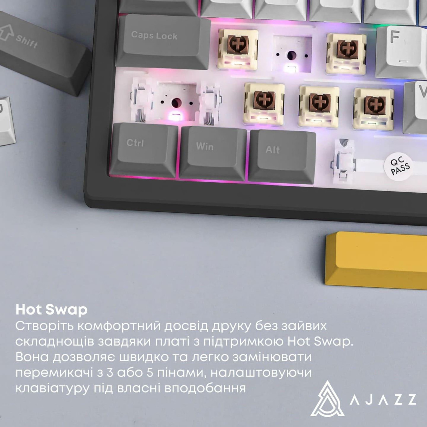 Клавиатура Ajazz AK980 V2 Maillard Switch Black (AK980-V2-M-BGY)