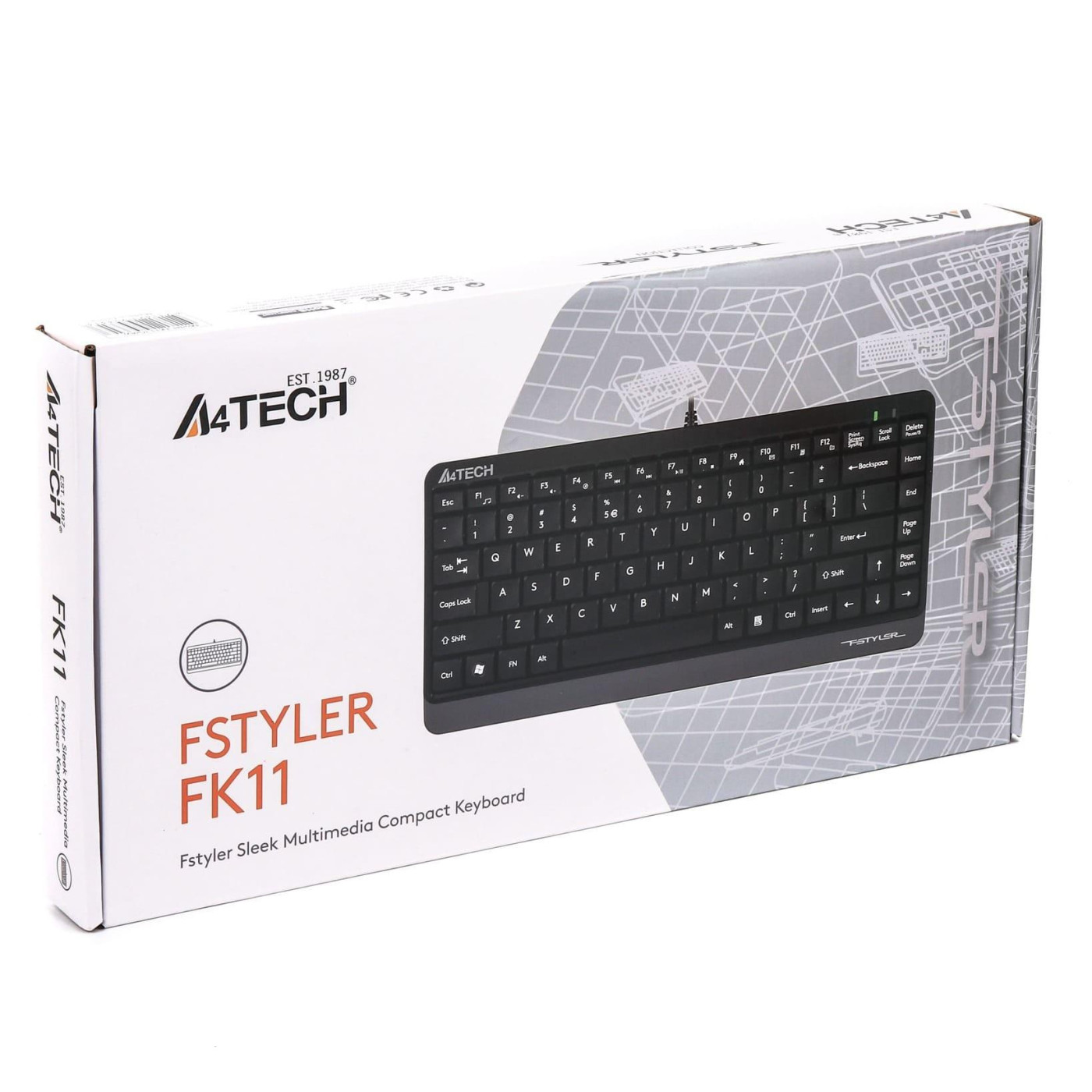 Клавіатура A4Tech Fstyler FK11 USB Grey (FK11 USB (Grey))