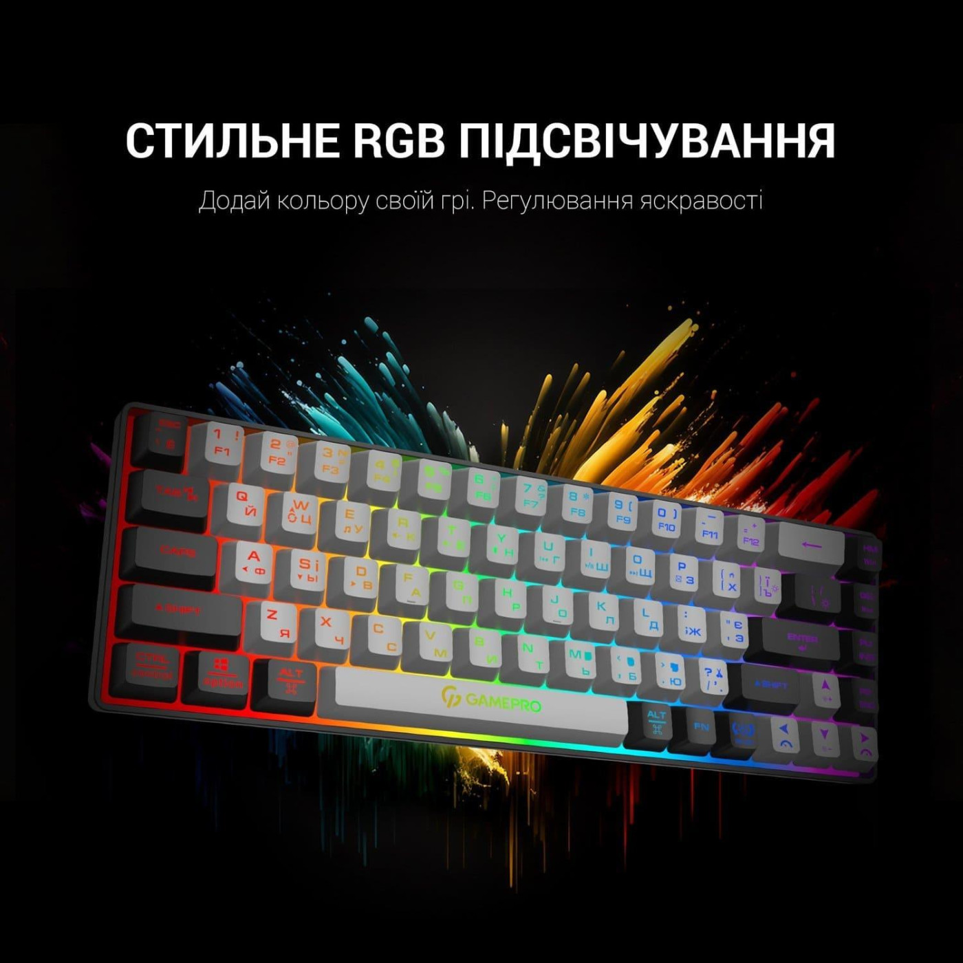 Клавиатура GamePro GK935 RGB Wireless Black (GK935)