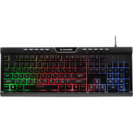 Клавіатура 2E Gaming KG300 LED USB Ukr Black (2E-KG300UB)