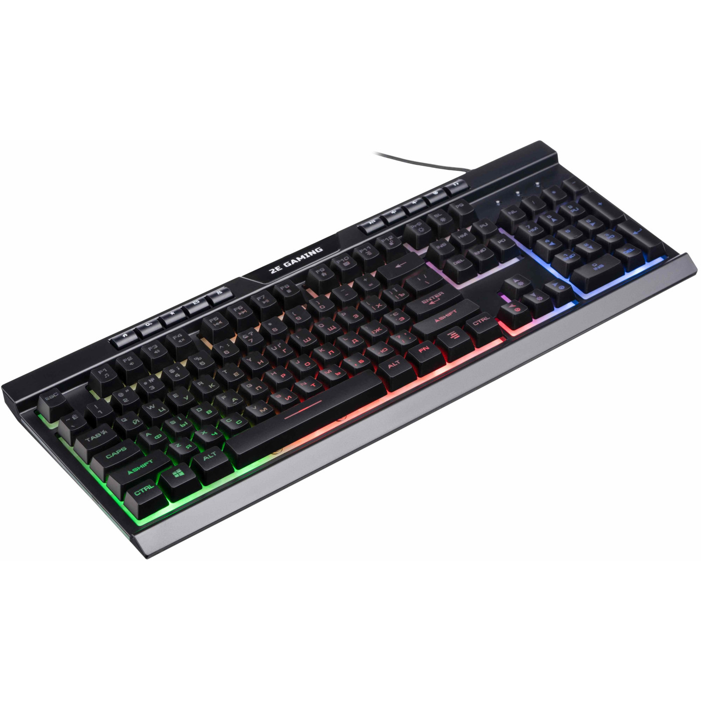 Клавіатура 2E Gaming KG300 LED USB Ukr Black (2E-KG300UB)