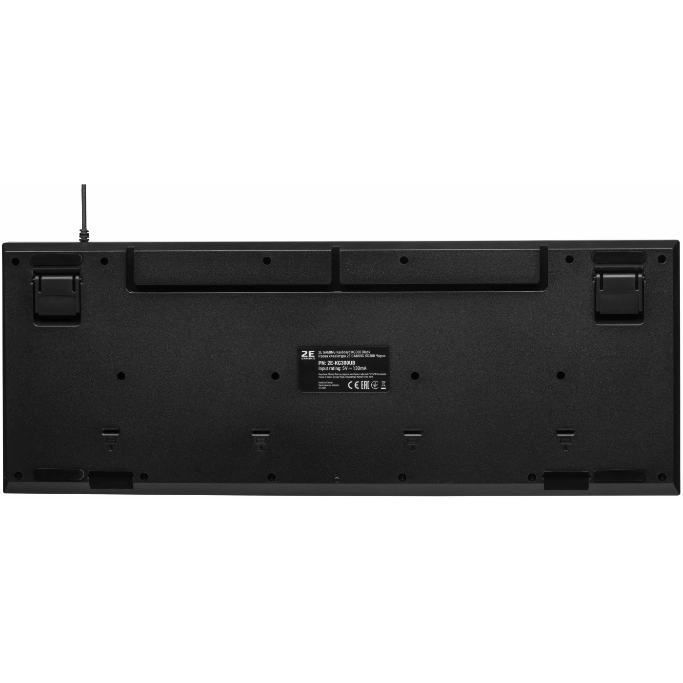 Клавіатура 2E Gaming KG300 LED USB Ukr Black (2E-KG300UB)