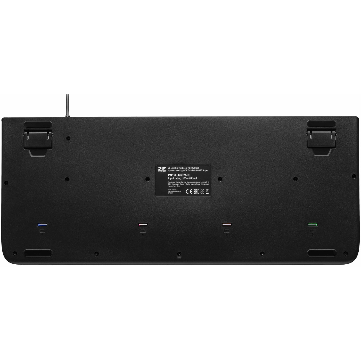 Клавіатура 2E Gaming KG325 LED Black (2E-KG325UB)