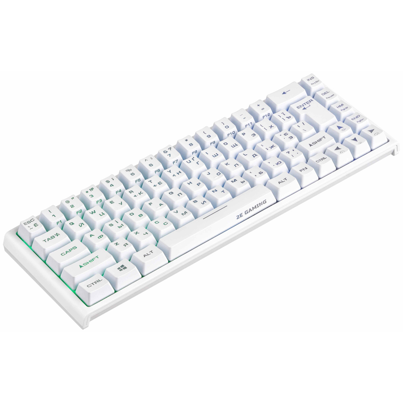Клавиатура 2E Gaming KG350 RGB 68key USB White (2E-KG350UWT)