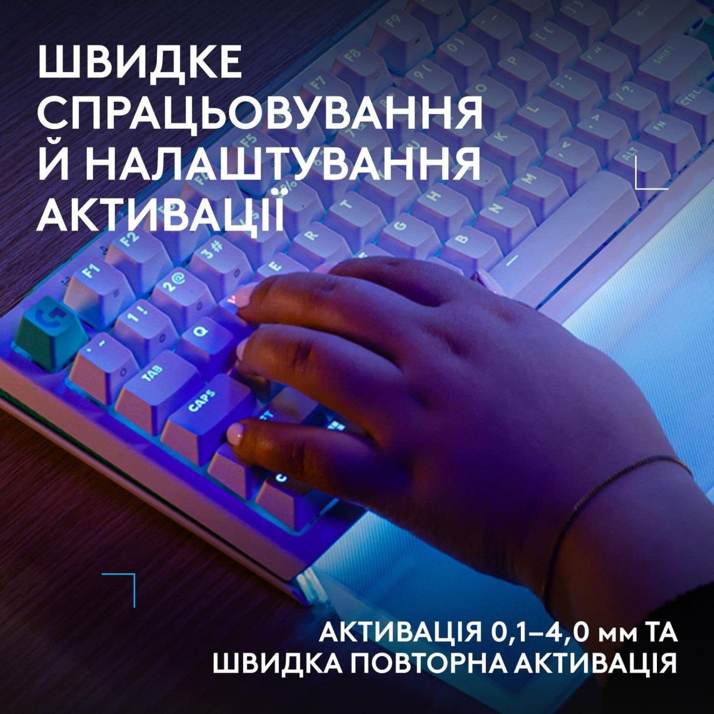Клавіатура Logitech G512 X 75 Tactile Wired Gaming Keyboard White (920-013955) U1