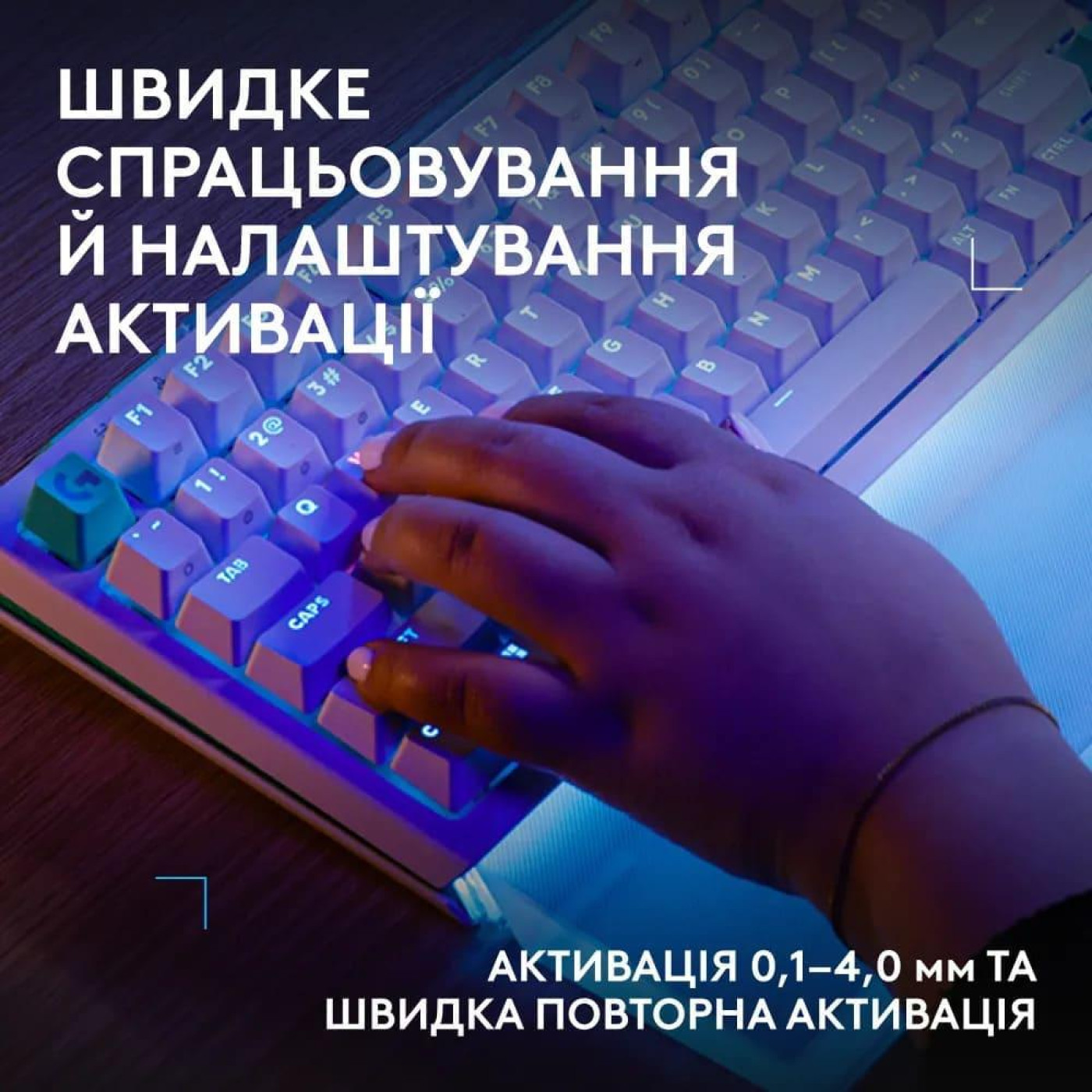 Клавіатура Logitech G512 X 98 Tactile Wired Gaming Keyboard White (920-014003)