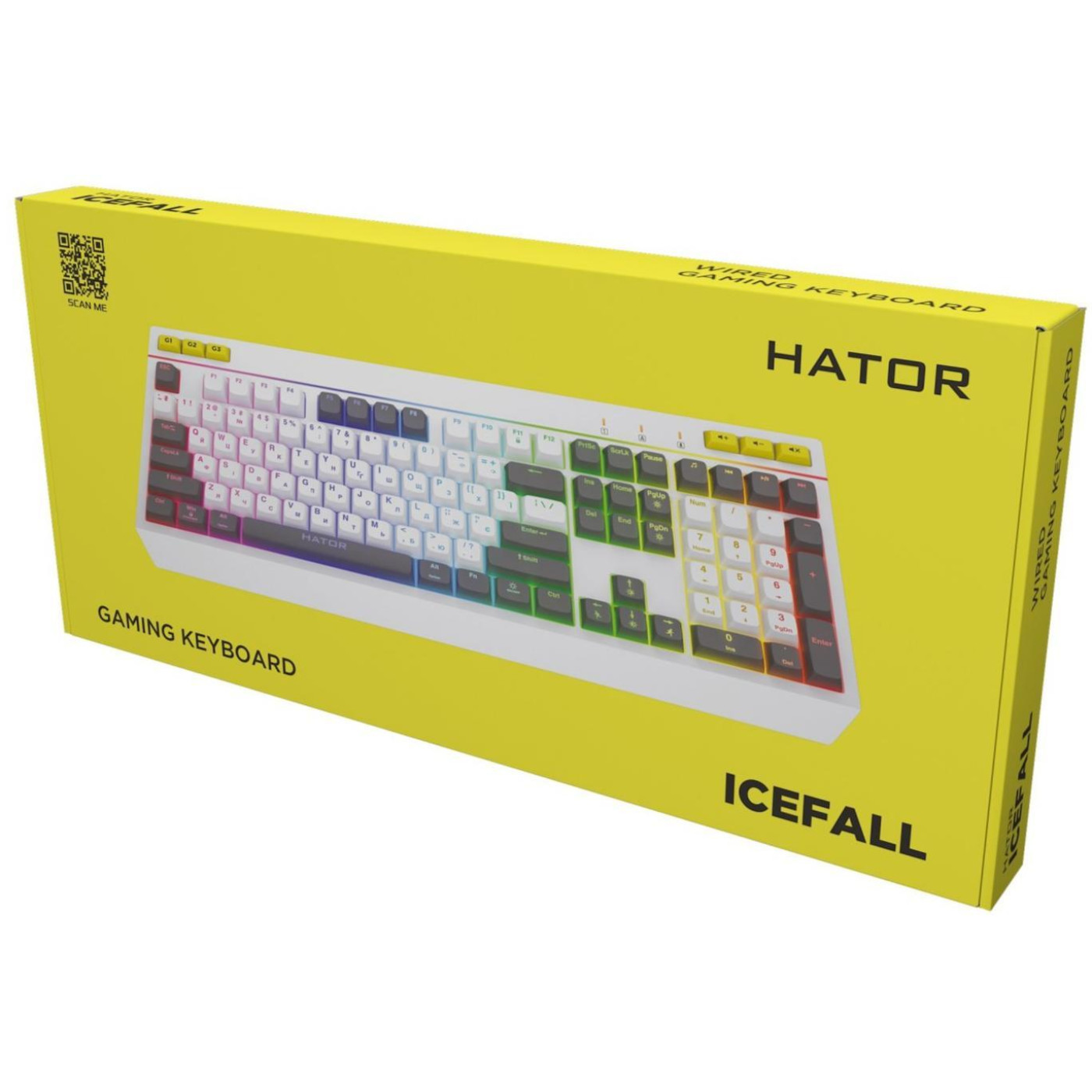 Клавіатура HATOR Icefall White (HTK405UA)