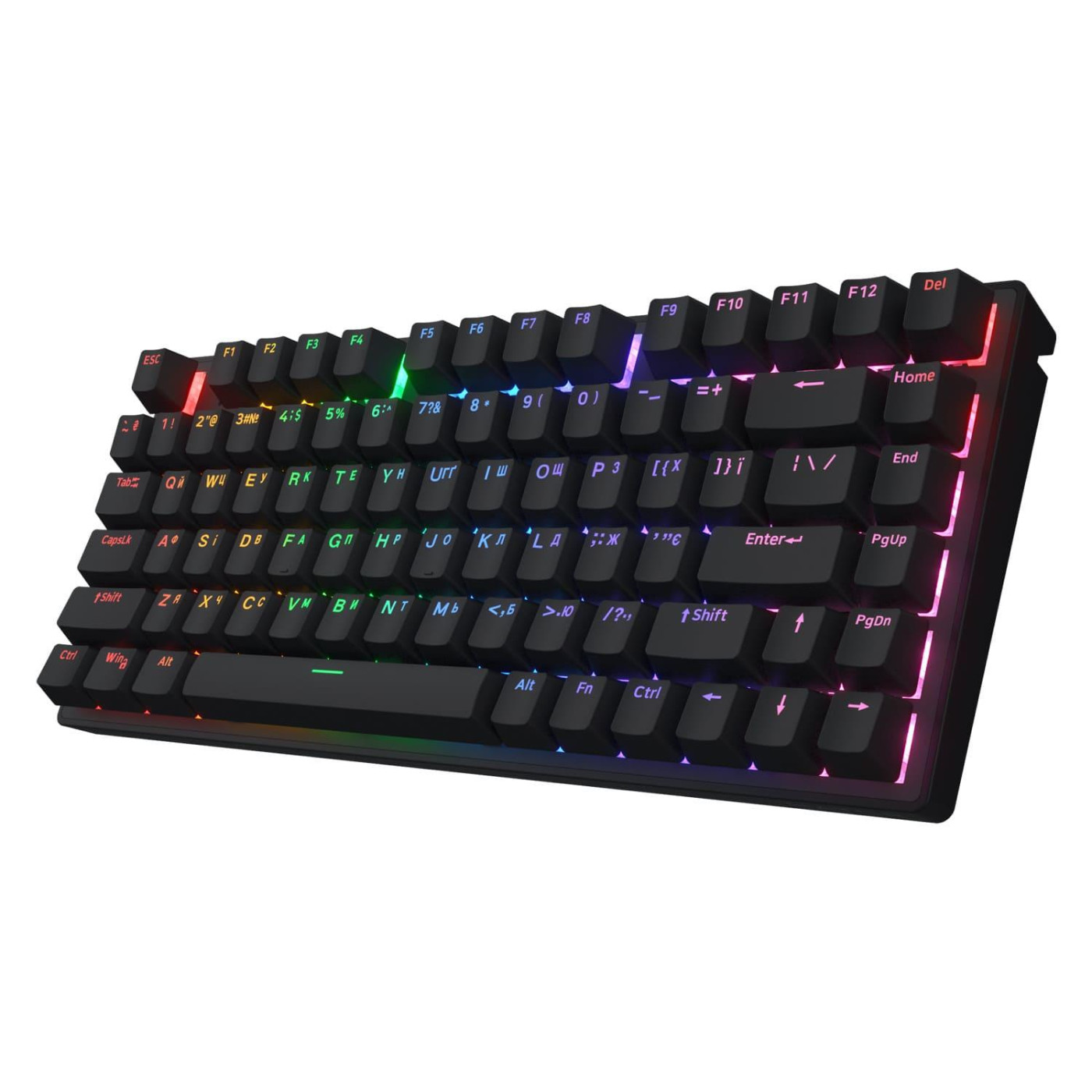 Клавіатура HATOR Icefall Mecha 75 Wireless Rainbow Black (HTK275UA)