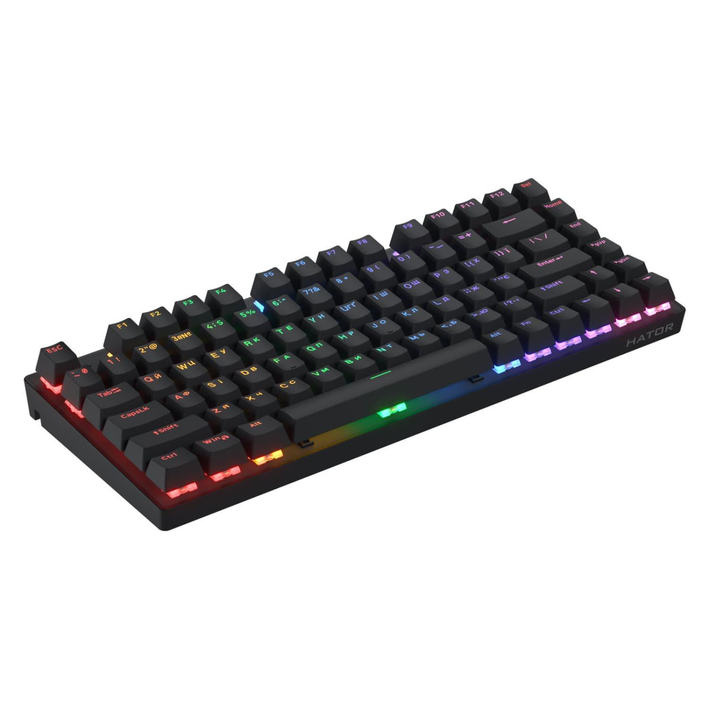 Клавіатура HATOR Icefall Mecha 75 Wireless Rainbow Black (HTK275UA)