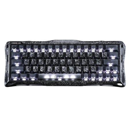 Клавіатура GravaStar Mercury V60 Pro 60keys UFO Magnetic Gaming 8K USB-A RGB Crystal Rose (GSV60PRO_CF_BLK)