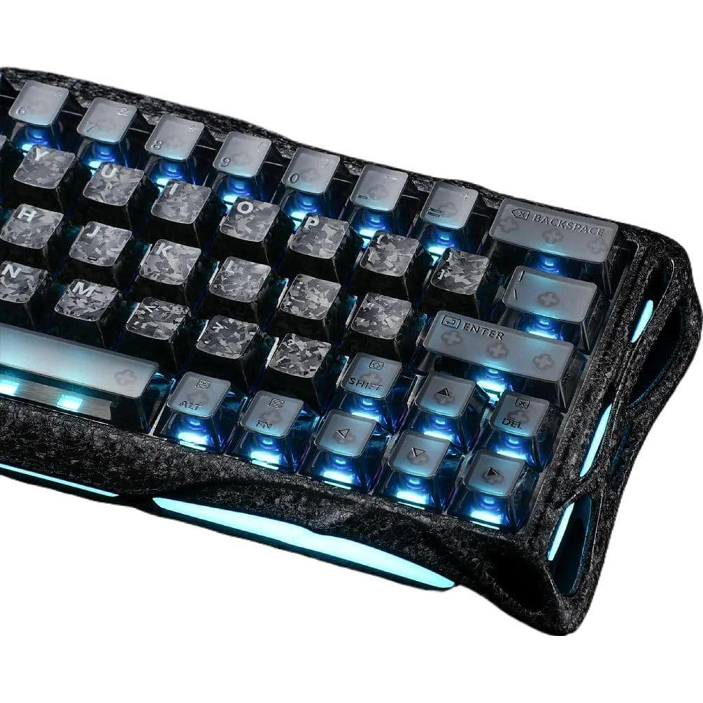 Клавіатура GravaStar Mercury V60 Pro 60keys UFO Magnetic Gaming 8K USB-A RGB Crystal Rose (GSV60PRO_CF_BLK)