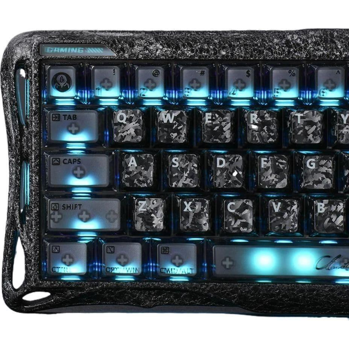 Клавіатура GravaStar Mercury V60 Pro 60keys UFO Magnetic Gaming 8K USB-A RGB Crystal Rose (GSV60PRO_CF_BLK)