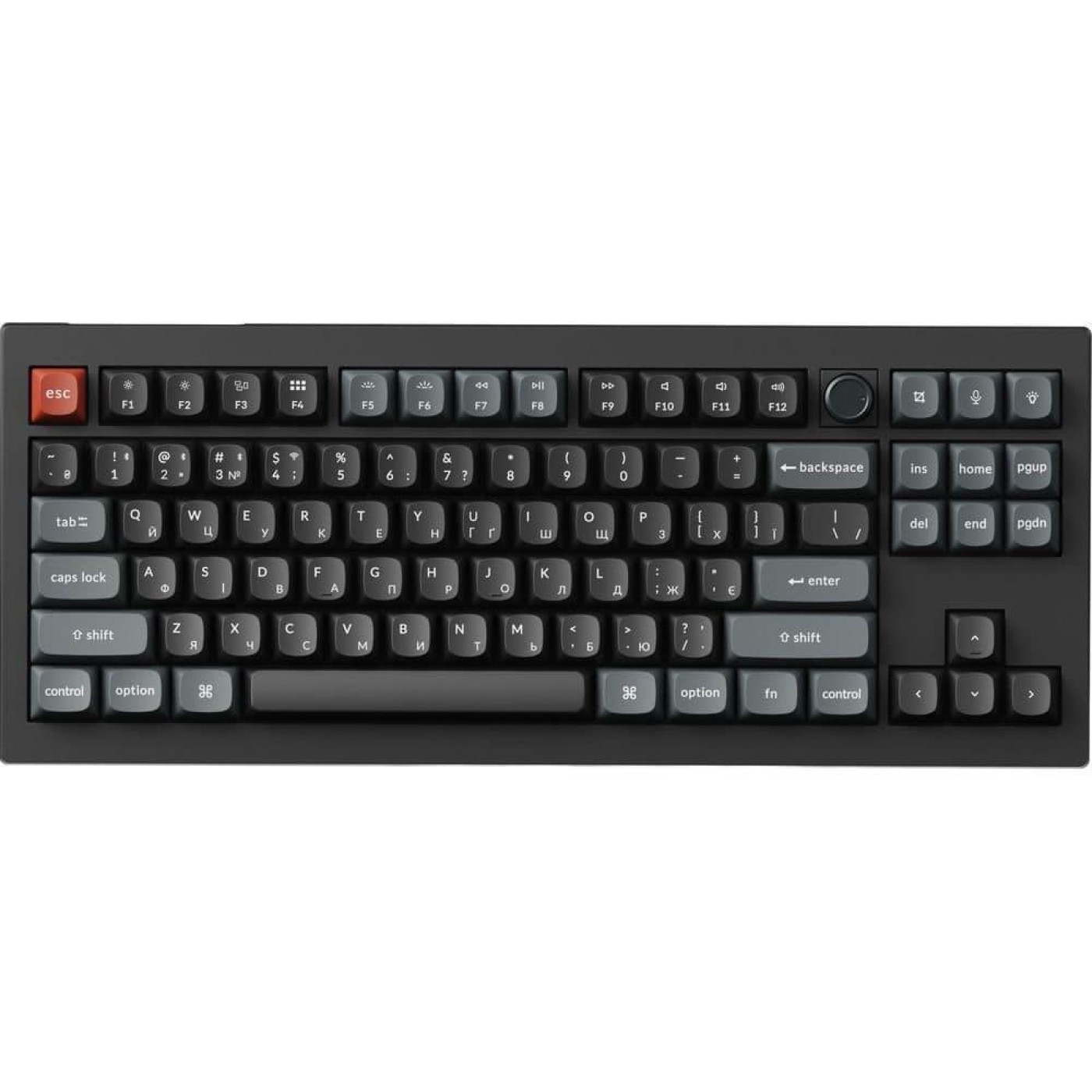 Клавіатура Keychron V3 Ultra Red Switch Black RGB (V3U-D1-UA)