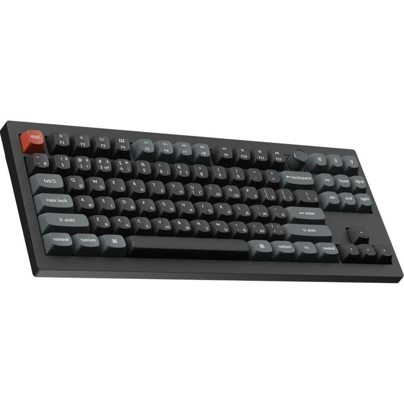 Клавіатура Keychron V3 Ultra Red Switch Black RGB (V3U-D1-UA)
