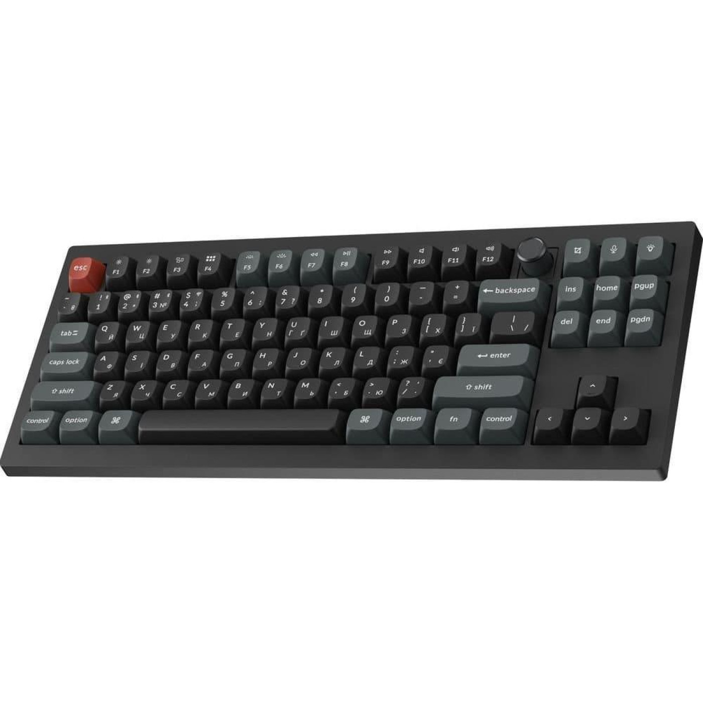 Клавіатура Keychron V3 Ultra Red Switch Black RGB (V3U-D1-UA)