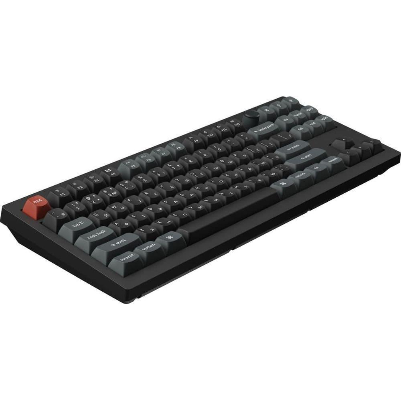 Клавіатура Keychron V3 Ultra Red Switch Black RGB (V3U-D1-UA)