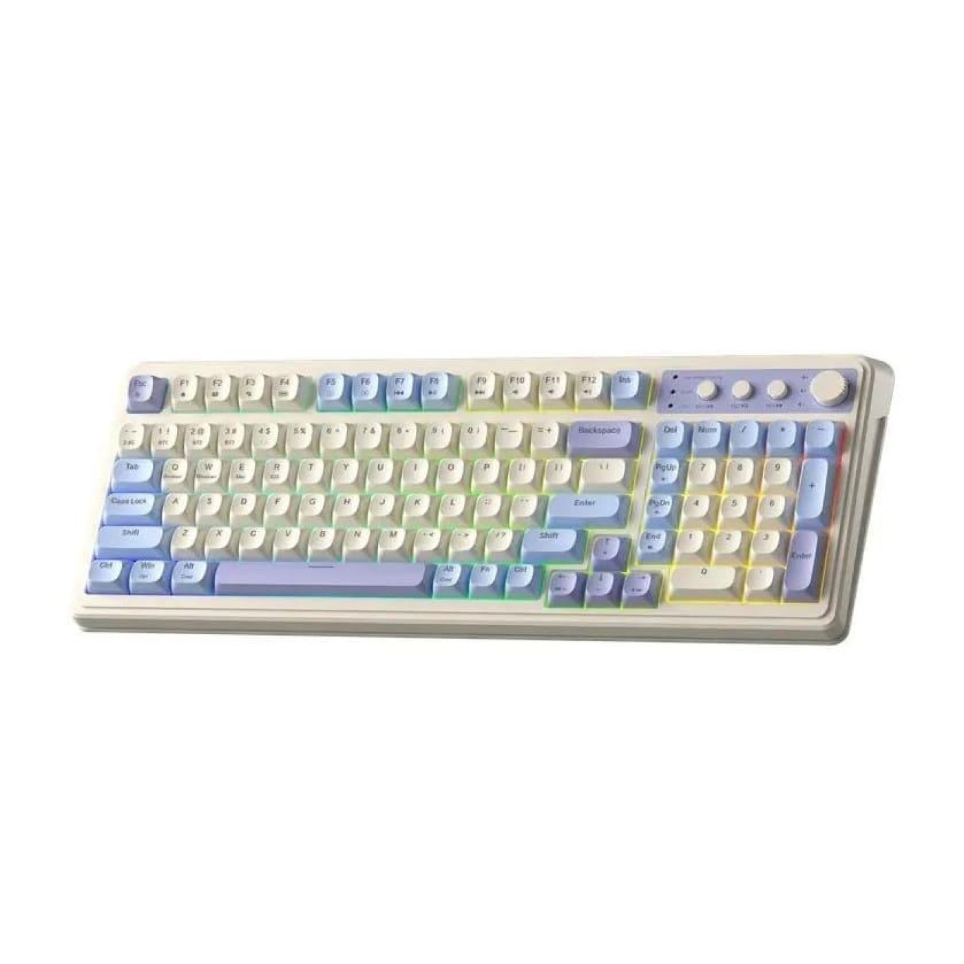 Клавіатура Aula S99 2.4G Wireless White/Purple (6948391209906)