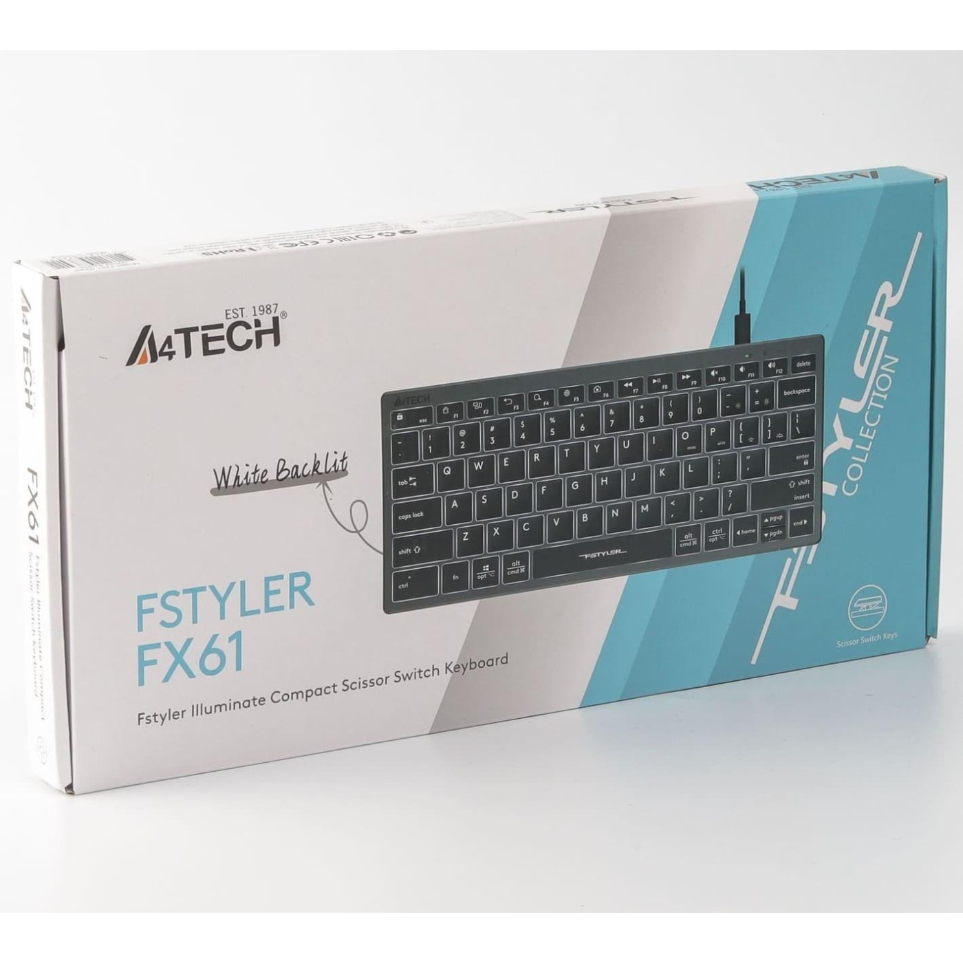 Клавіатура A4Tech FX61 USB Grey (FX61 USB Grey)