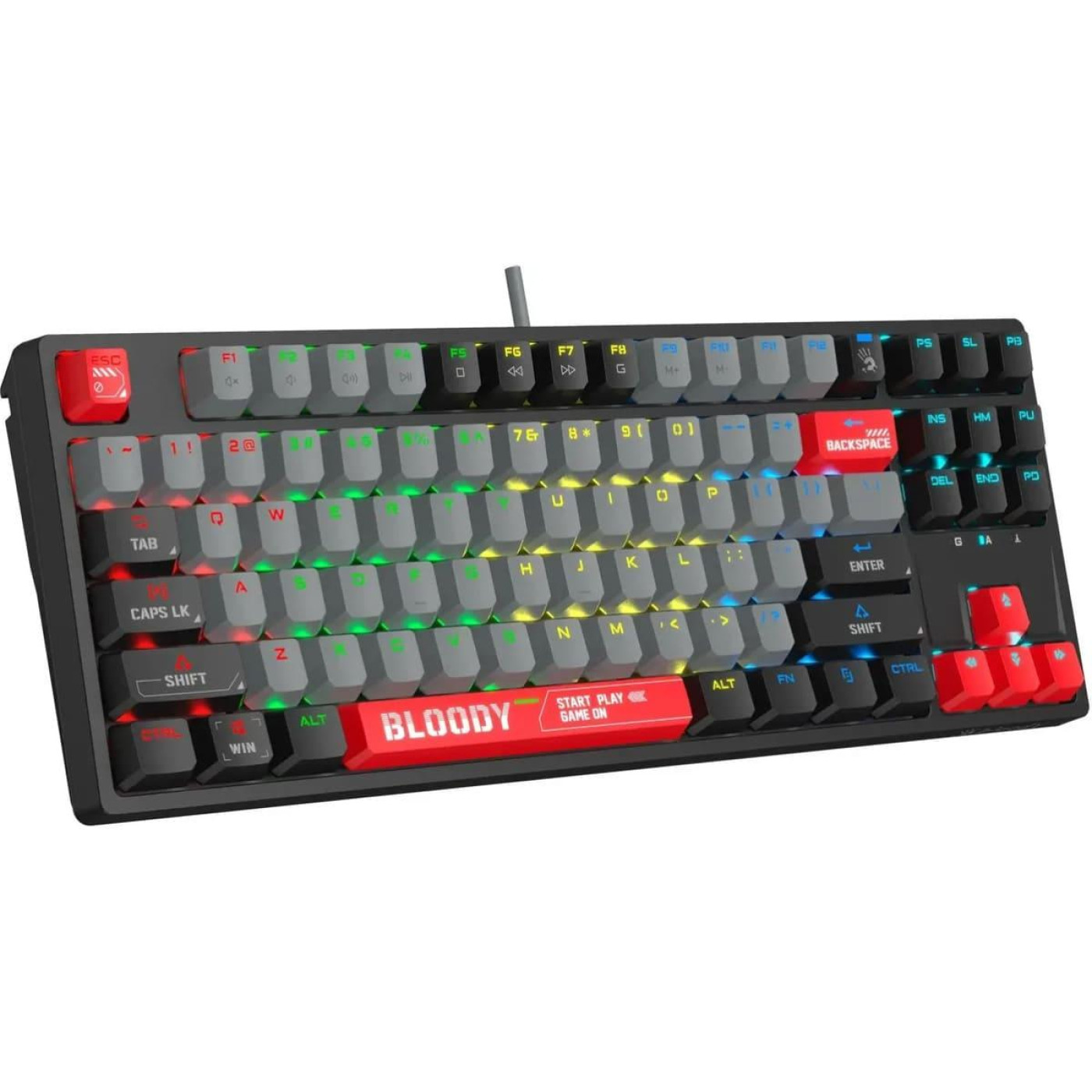 Клавіатура Bloody A4Tech S87 RGB USB Energy Red (S87 (Energy Red))