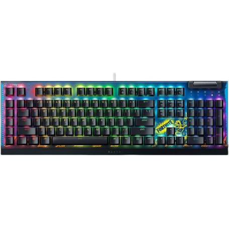 Клавіатура Razer BlackWidow V4 X Yellow Switch FORTNITE USB Black (RZ03-04703600-R3M1)