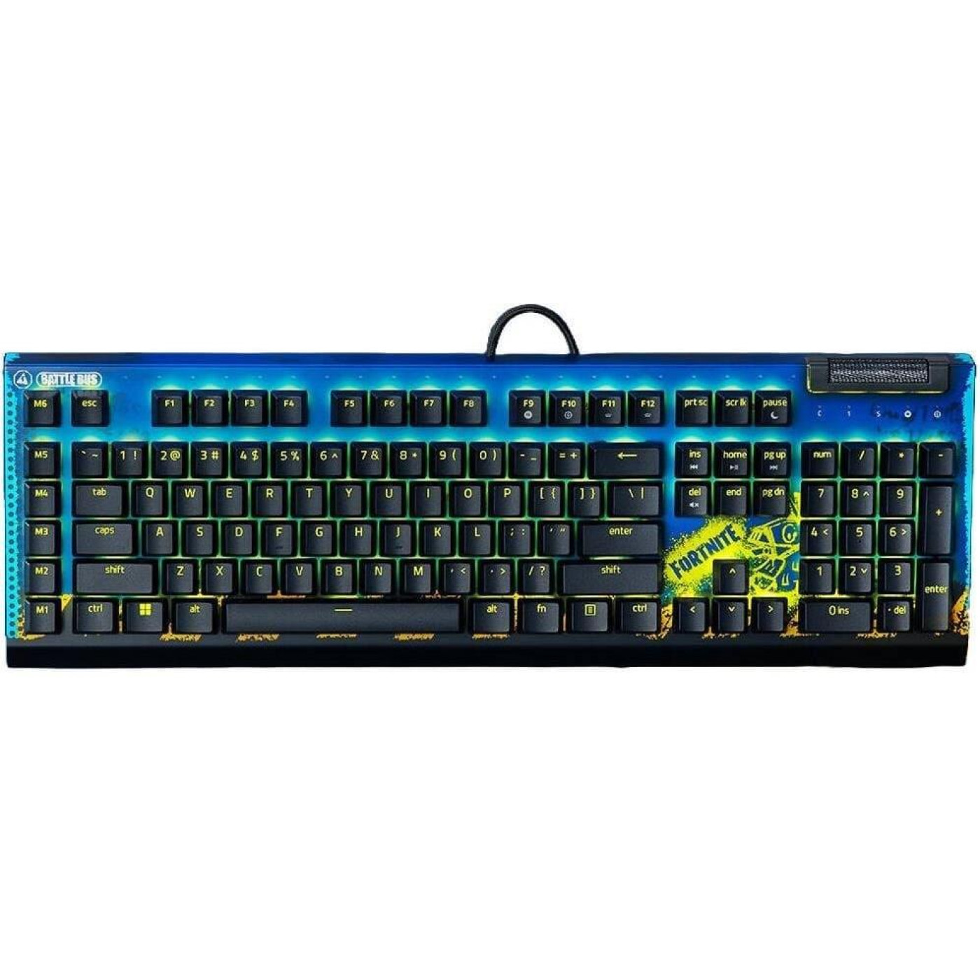 Клавіатура Razer BlackWidow V4 X Yellow Switch FORTNITE USB Black (RZ03-04703600-R3M1)