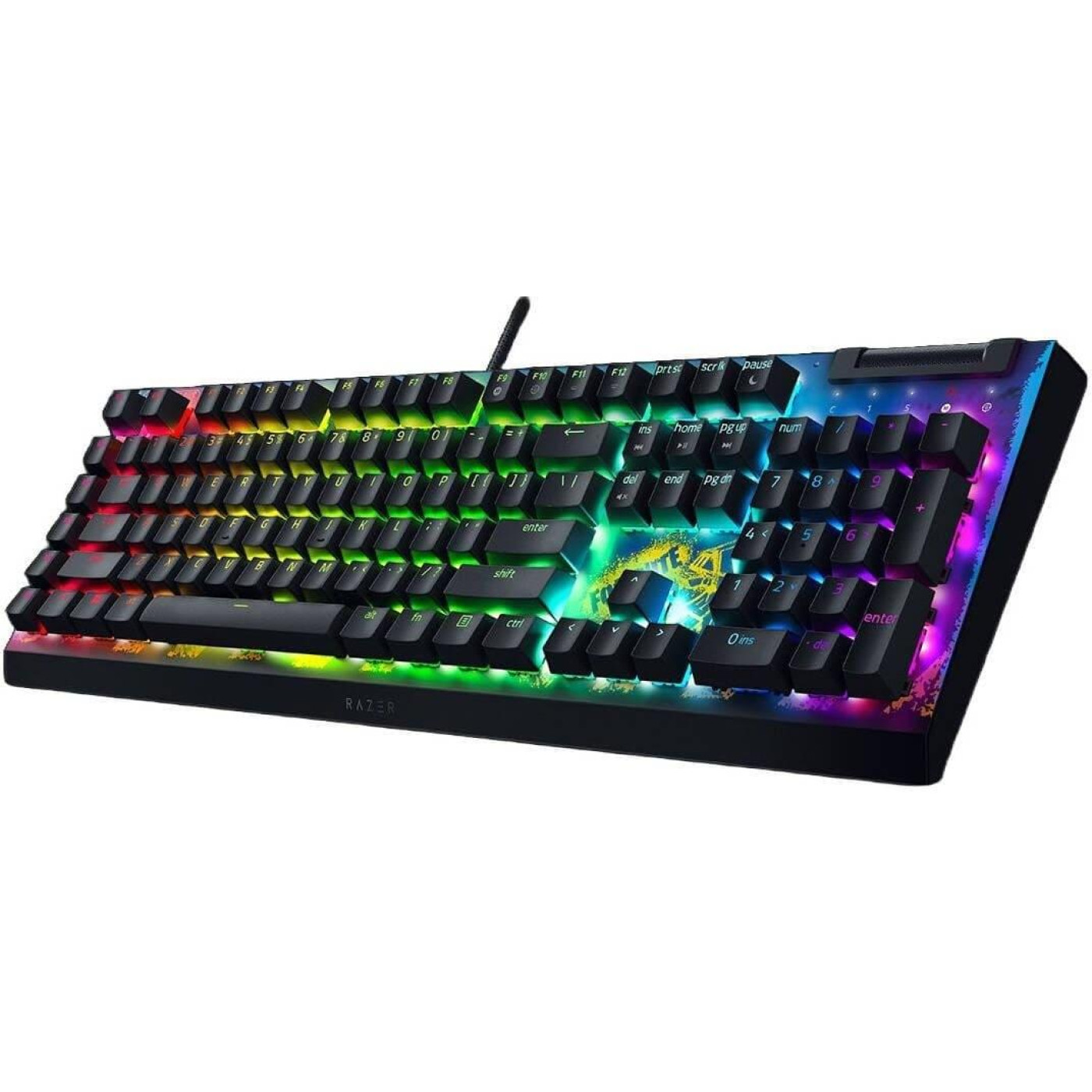 Клавіатура Razer BlackWidow V4 X Yellow Switch FORTNITE USB Black (RZ03-04703600-R3M1)