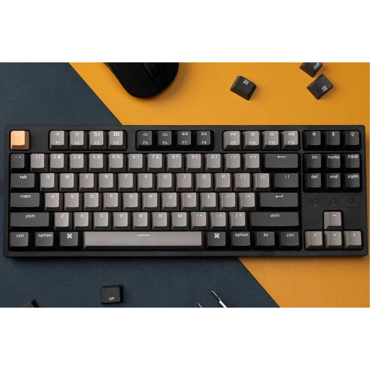Клавіатура Keychron C1 Pro 87 Key RGB K Pro Brown Switch RGB Black (C1PL3_KEYCHRON)