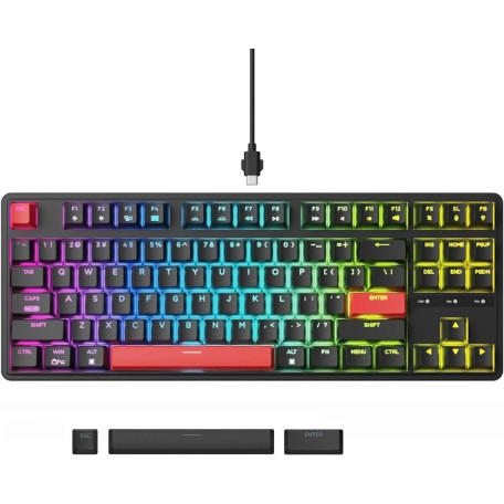 Клавіатура Keychron C3 Pro 87 Key RGB Hot-Swap K Pro Brown Black (C3PH3_KEYCHRON)
