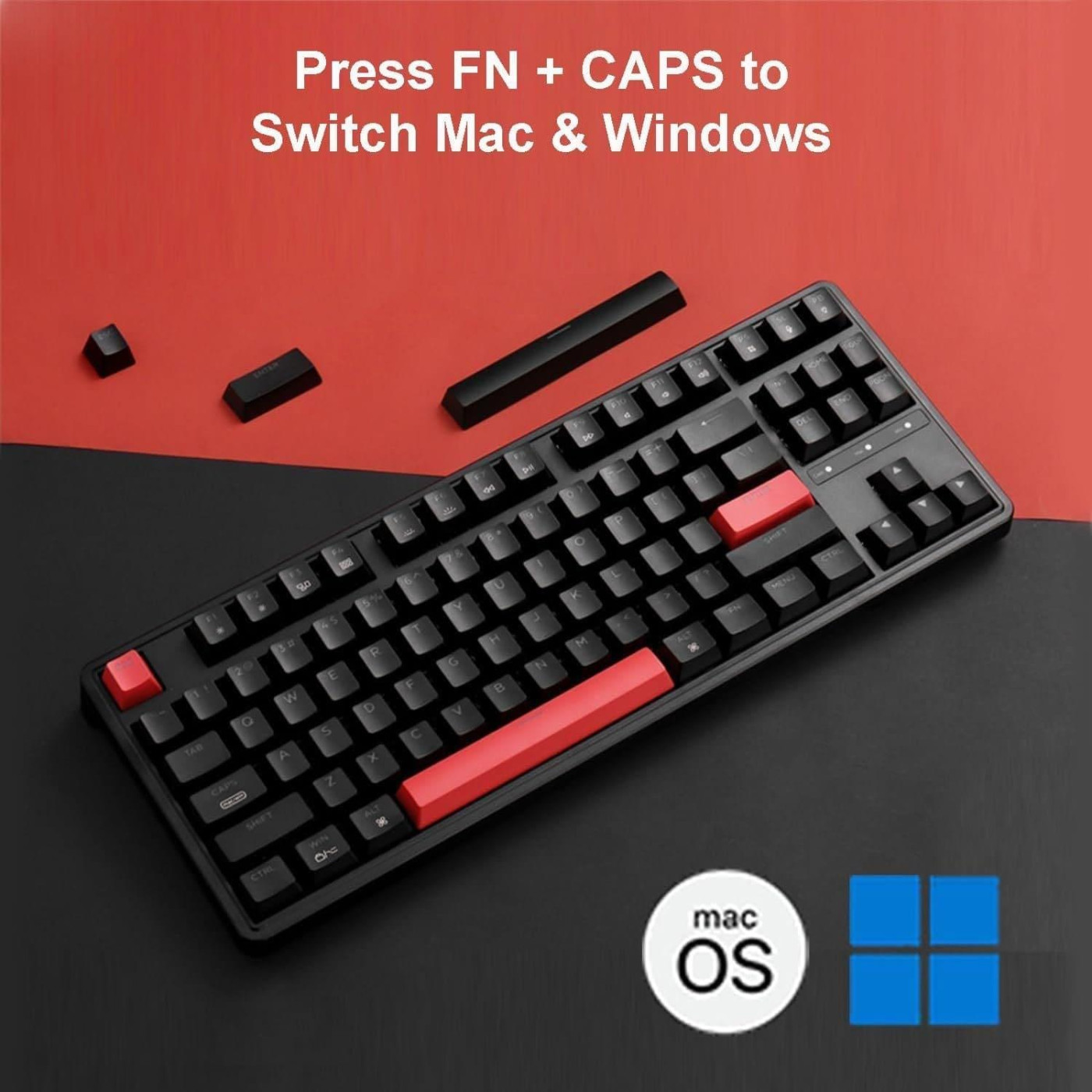 Клавіатура Keychron C3 Pro 87 Key RGB Hot-Swap K Pro Brown Black (C3PH3_KEYCHRON)